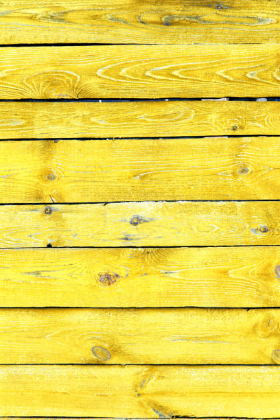 istock Yellow natural textured wood background. Blackboard background 1318271447
