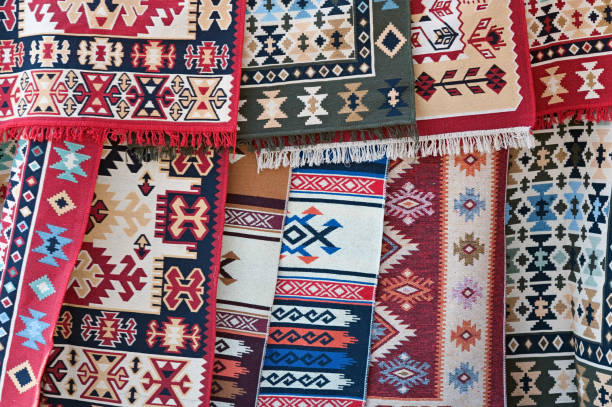 istock The samples of Georgian traditional carpets 1318284540