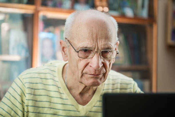 istock Retired lector having video call with zoom of facetime with students. 1318293703
