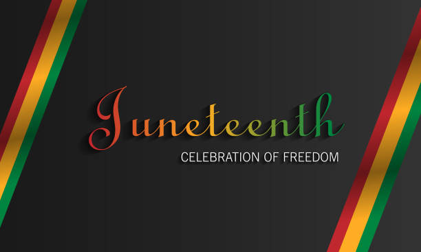Juneteenth Freedom Day. June 19 African American Liberation Day. Black, red and green. Vector illustration Juneteenth Freedom Day. June 19 African American Liberation Day. Black, red and green. Vector illustration emancipation proclamation stock illustrations