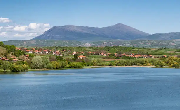 Photo of Bovan Lake and mountain Rtanj near Sokobanja in Serbia