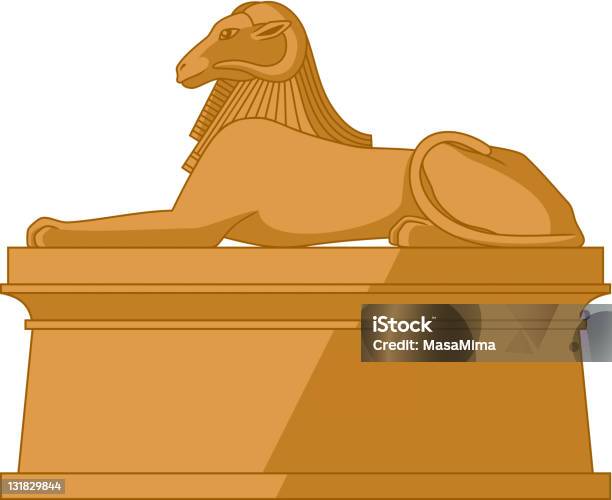 Ägyptische Sphinx Amon Stock Vektor Art und mehr Bilder von Vektor - Vektor, Afrika, Amon