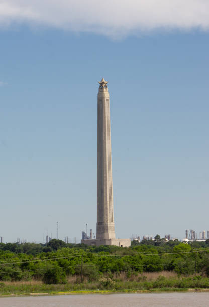 monumento a san jacinto. - monument texas san jacinto monument harris county - fotografias e filmes do acervo