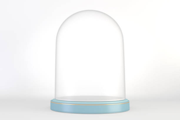 istock Cyan pedestal design for product show, 3D rendering 1318307778