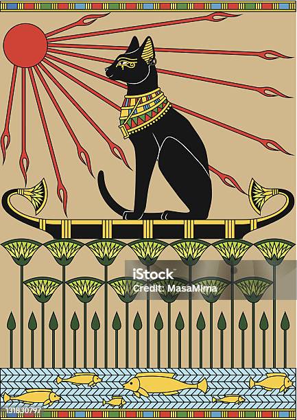Egypt Cat Stock Illustration - Download Image Now - Egyptian Culture, Domestic Cat, Bastet