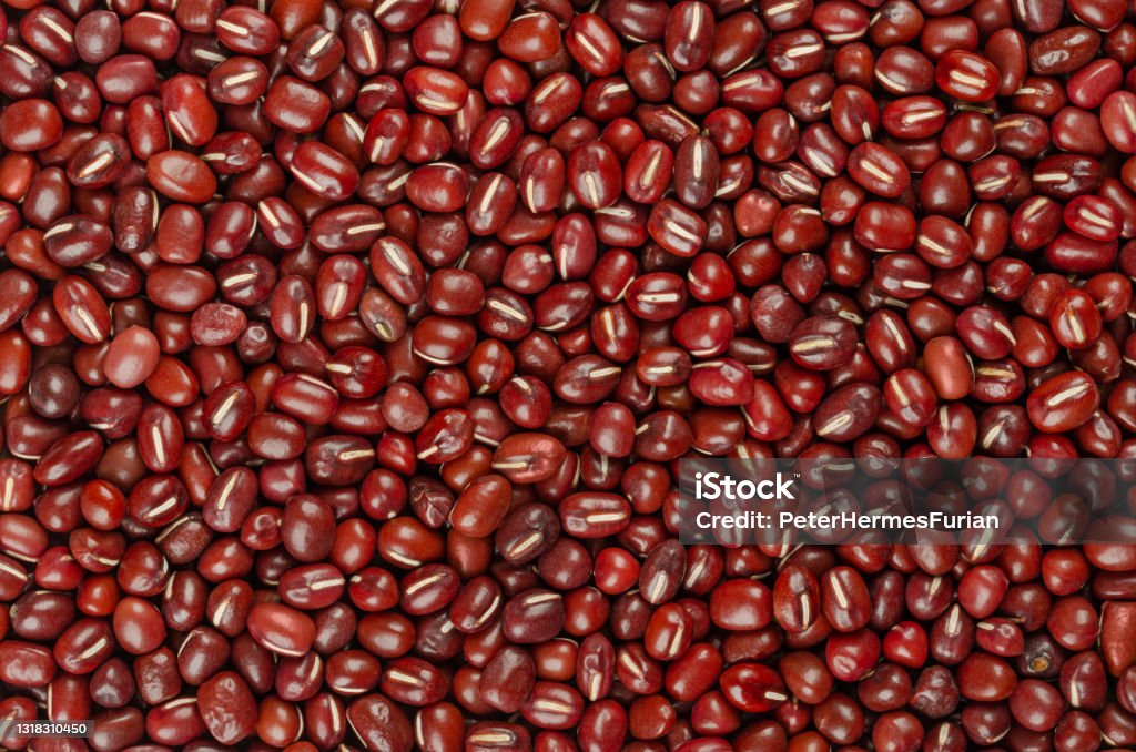 Påvirke Illusion kighul Adzuki Beans Also Azuki Or Red Mung Beans Background From Above Stock Photo  - Download Image Now - iStock