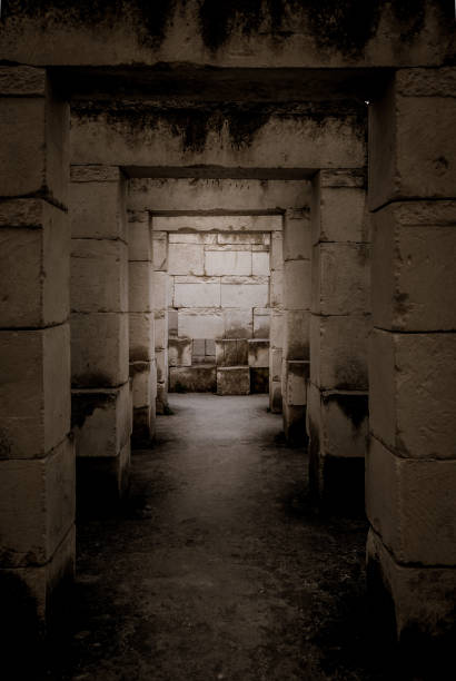 istock Labyrinth perspective for concept related to claustrophobia and claustrophobic people 1318310784