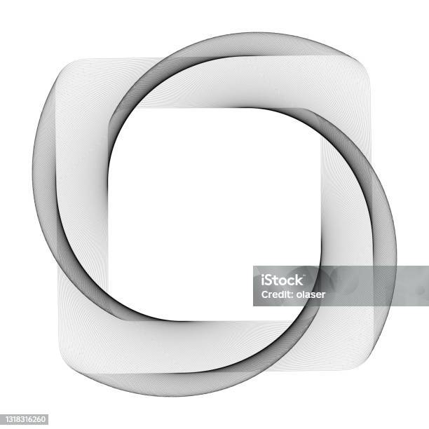 Square Flying Object Rotating Square Flying Lines Shape Stock Illustration - Download Image ...