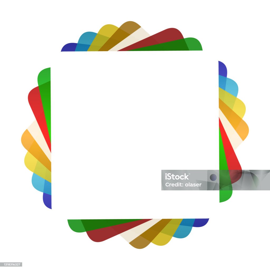 Transparent Rotating Rounded Squares Pattern And Blank Copy Space Page ...