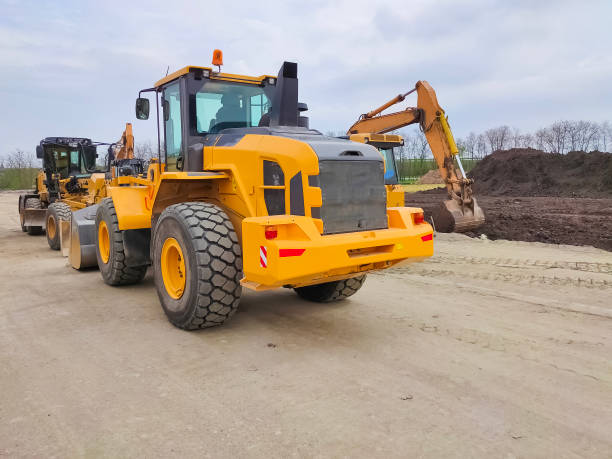 istock Forklift truck at construction site at Kiyv 1318321667