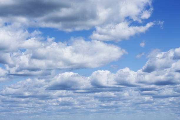 istock Beautiful clouds with blue sky background. Nature weather 1318325244