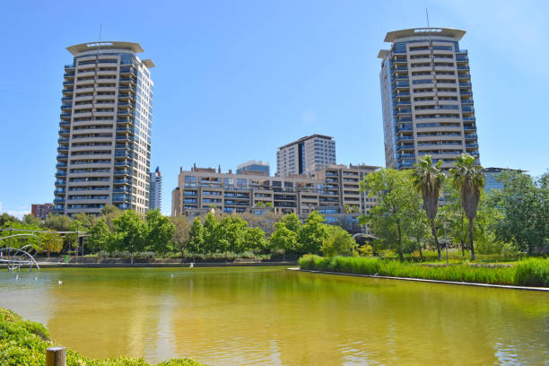 istock Diagonal Mar Park in Barcelona 1318328638