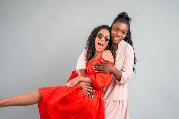 istock Female Friends Portrait on White Background 1318332518