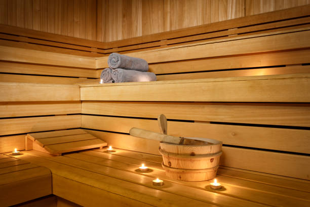 Spa Sauna Image. Stock Photo stock photo