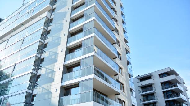 istock New modern architectural building house. 1318334696
