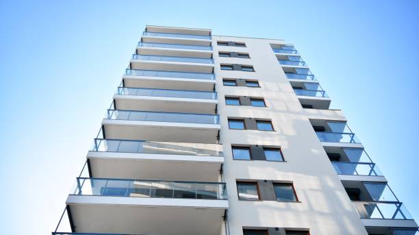 istock New modern architectural building house. 1318335563