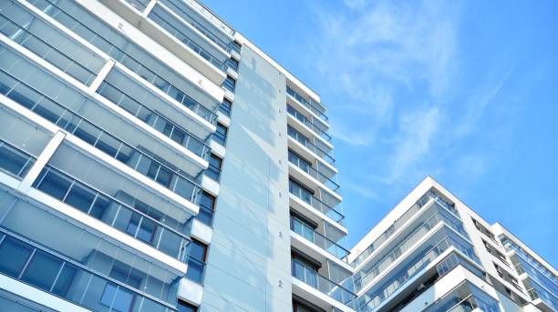 istock New modern architectural building house. 1318335626