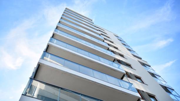 istock New modern architectural building house. 1318335688