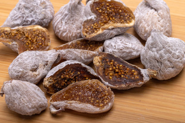 istock dried figs sprinkled with rice flour. 1318338393
