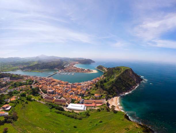 istock Aerial view of Ribadesella. 1318340940
