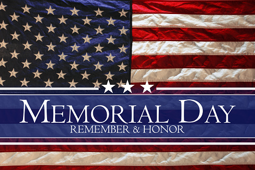 American flag Memorial day background