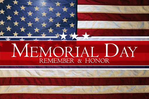 American flag Memorial day background