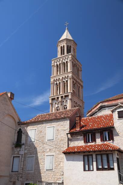 istock Croatia landmark - Split Cathedral campanile 1318349229
