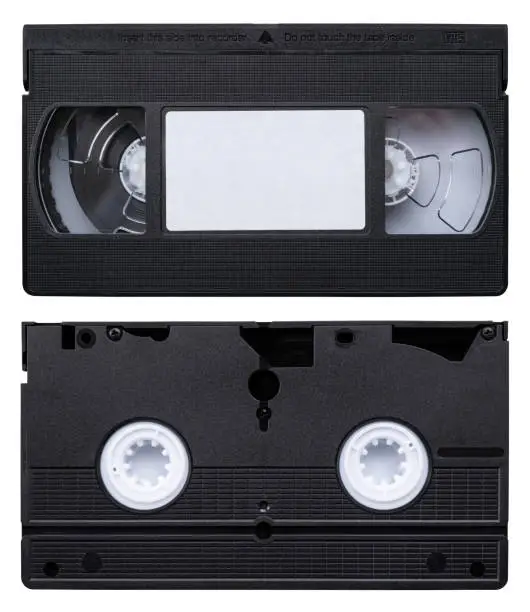 Photo of Isolated Video Cassette Tape