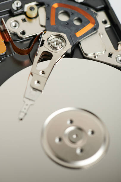 istock Shiny metal hard drive 1318352449
