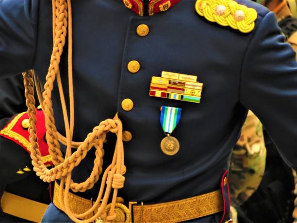 Military uniform of USSR pilots during the Second World War. Historical aviation items from the Soviet Union