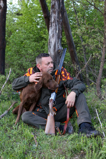 istock Hunter in the woods stock photo 1318356320