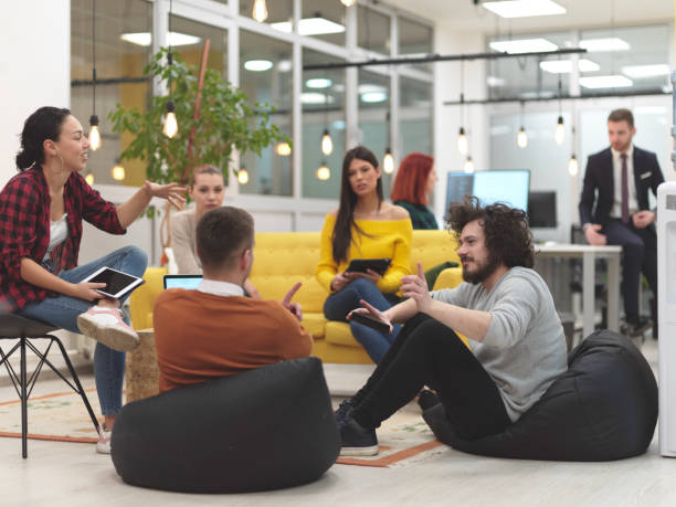 istock team meeting and brainstorming in modern office 1318361218