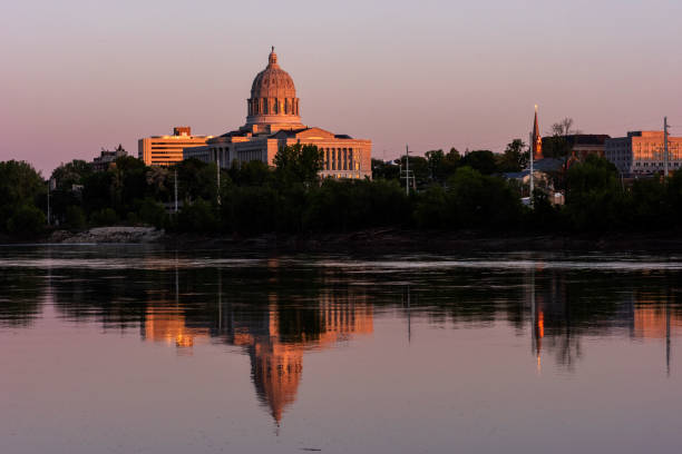 istock Missouri State Capitol Reflected in Missouri River 1318364733