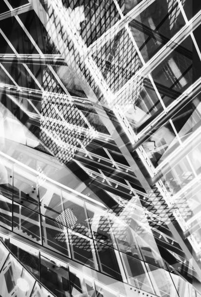 istock Blade Runner image, a complex beam of multiple futuristic vertical and horizontal spaces 1318367059