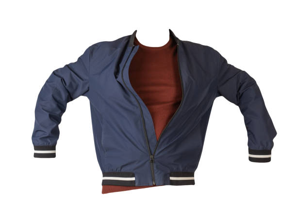 istock Bomber jacket and sweater isolated on white background 1318372423