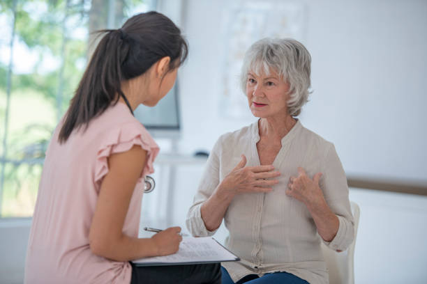 istock Senior consultation with doctor 1318373556