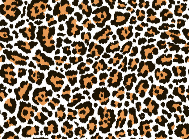 istock Animal Print With Hand Drawn Orange Brown And Black Spots. Leopard Seamless Repeat Vector Pattern For Fashion, Textiles, Fabric, Home Décor. 1318375534