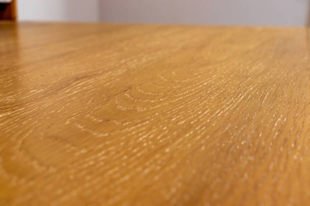 istock Flat surface of a wooden desk 1318377587