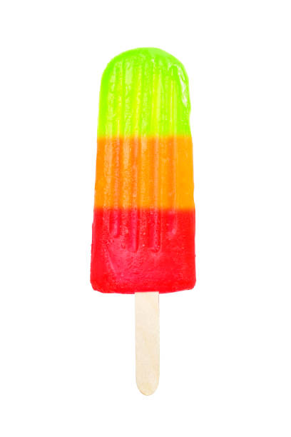istock Multicolored Popsicle Ice Cream Isolated On White Background With Clipping Path 1318378924