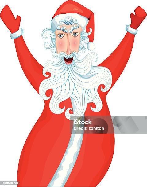 Style Noël Santa Vecteurs libres de droits et plus d'images vectorielles de Adulte - Adulte, Chapeau, Chapeau de Père Noël