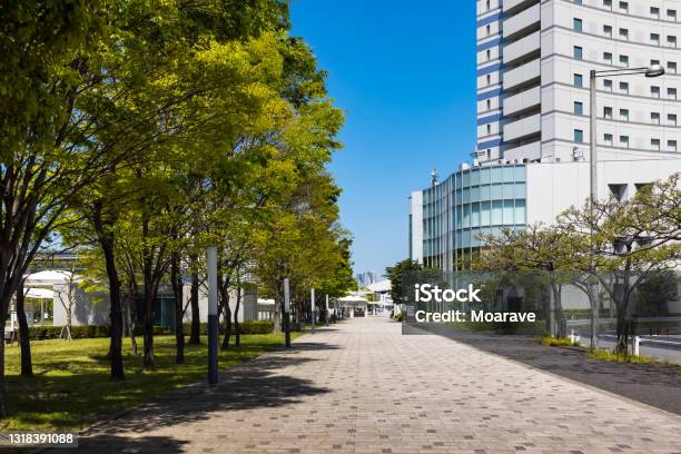 Ariake Promenade Under The Blue Sky２ Stock Photo - Download Image Now - Office Park, Downtown District, City