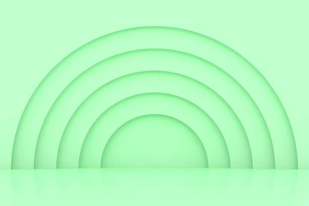 istock Modern 3D abstract background platform for product presentation. Empty product stand 1318393126