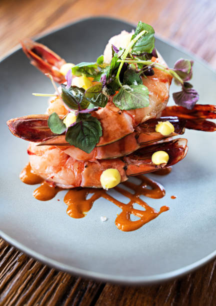 istock Shrimp with red sauce 1318398188