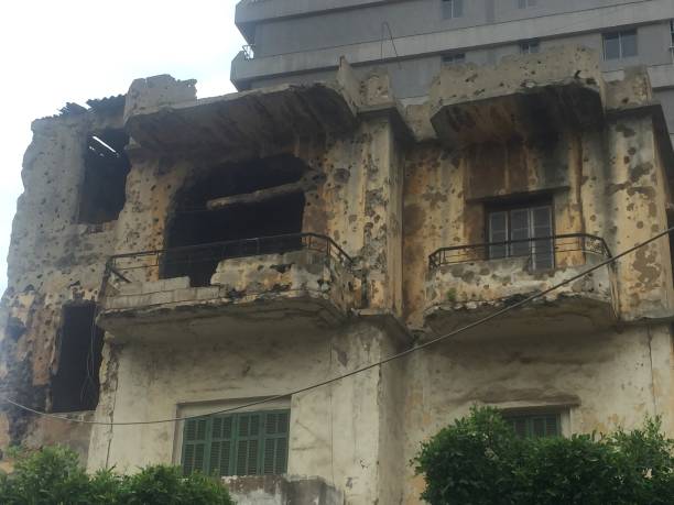 istock Abandoned houses in Beirut 1318399247