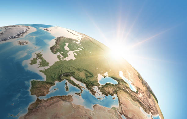 istock Sun shining over the Earth 1318411682