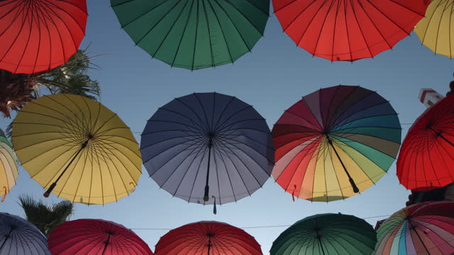 Many of the larger size hanging umbrellas