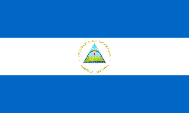 vector illustration of Nicaragua flag. patriotic concept vector illustration of Nicaragua flag. patriotic concept flag of nicaragua stock illustrations