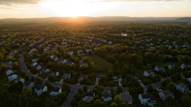 istock Residential Community at Dusk 1318418084