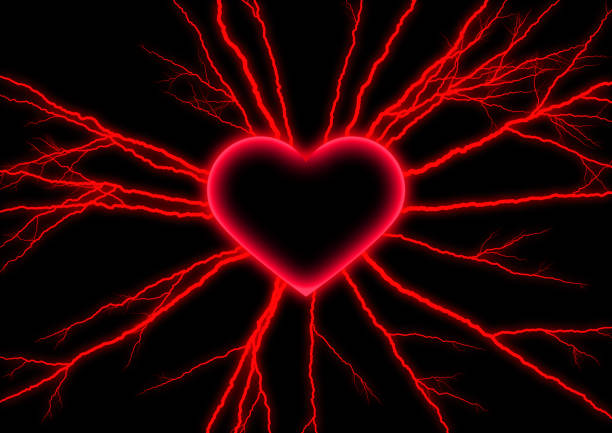 istock Abstract red heart with valentine concept 1318419209