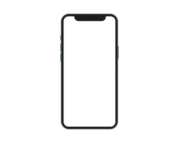 Mock up screen phone. Mock up screen phone. front view stock illustrations